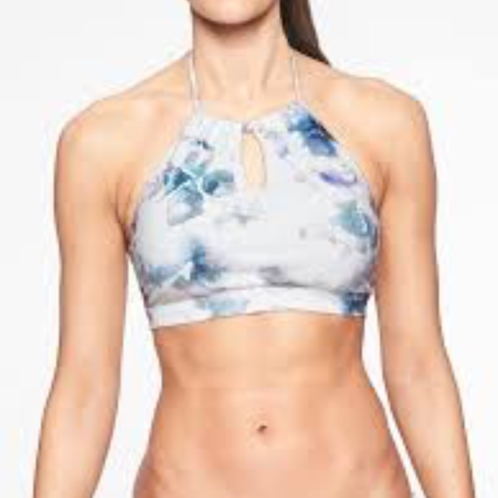 NWT Athleta Watercolor High Neck Bikini